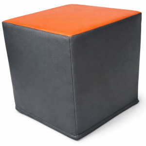 ST708 foam cube in grey and orange