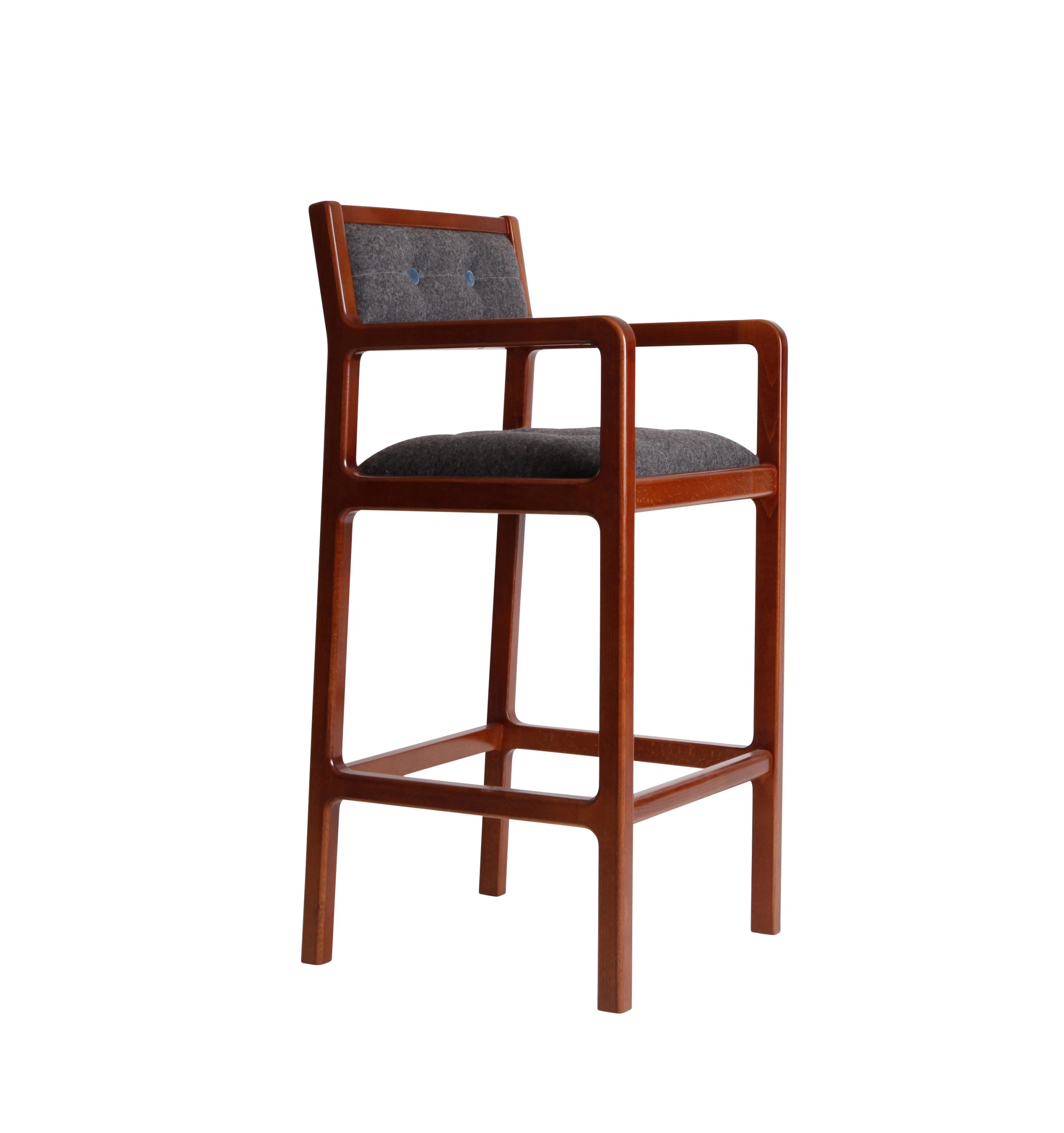 ST964 - wooden high stool. ST964 - wooden high stool.